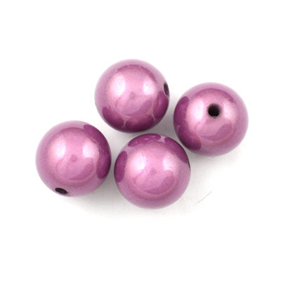 Top Quality 4mm Round Miracle Beads,Purple,Sold per pkg of about 16000 Pcs