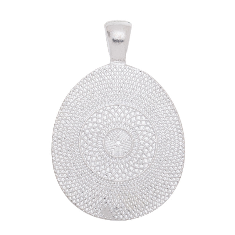 25x30mm Silver plated Bezel Base Setting Pendants, egg shape,Blank Pendant Trays,metal blanks for jewelry,sold 20pcs/lot