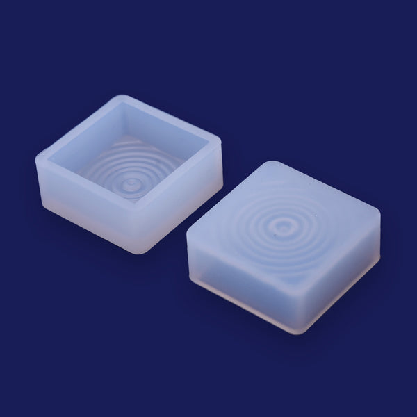1 pcs Water ripples Effect Mold pendant 26*26*10mm Jewellery Making The ripples of the lake Cabochons for earrings pendant Resin Silicone Mould