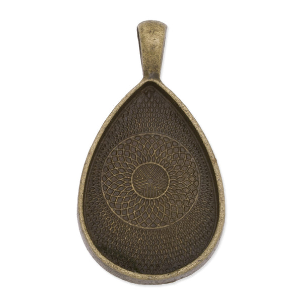 20x30mm Drop pendant trays,Zinc Alloy filled,antique bronze plated,20pcs/lot