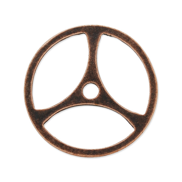 20mm Antique copper Metal Steampunk,Gear Charms Connector for Gear Jewelry,50 picecs/lot