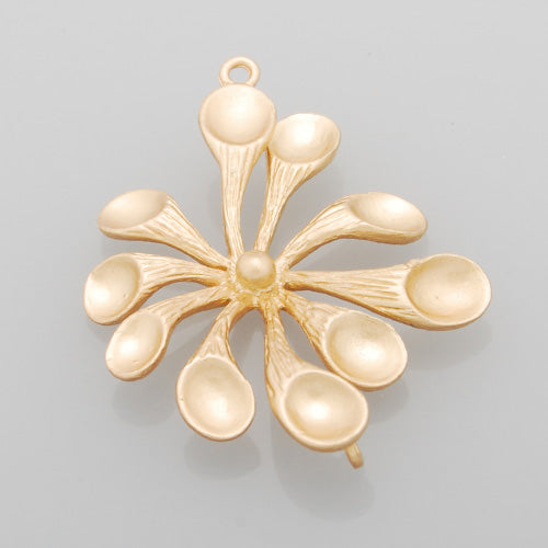 2013-2014 Fashion 34*23MM lovely modern charms,Peacock Flower,Matte Gold,suit for necklace/bracelet/earring ect,sold 10pcs per pkg