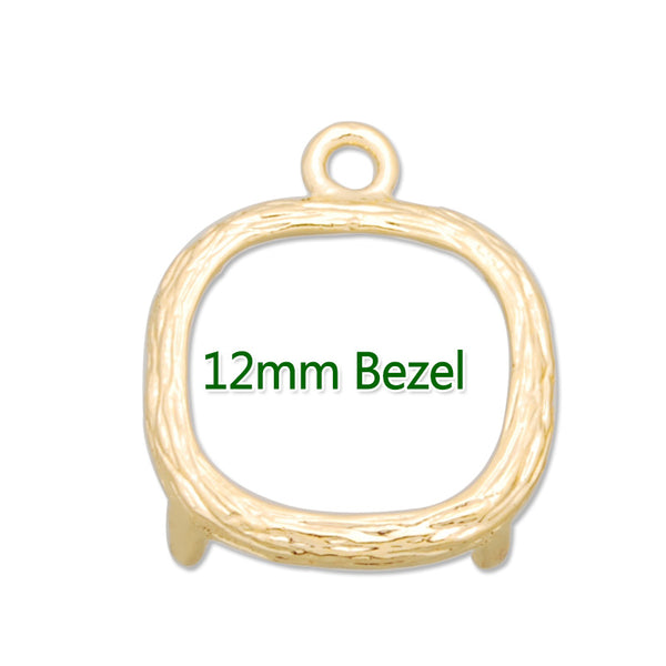 12*12MM Copper Gemstone Bezel,Gold, gemstone connector,gemstone connector,sold 20pcs per lot