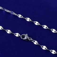 0.6*0.3mm link Stainless Steel Chain with Lobster Clasp Necklace Custom Made 20