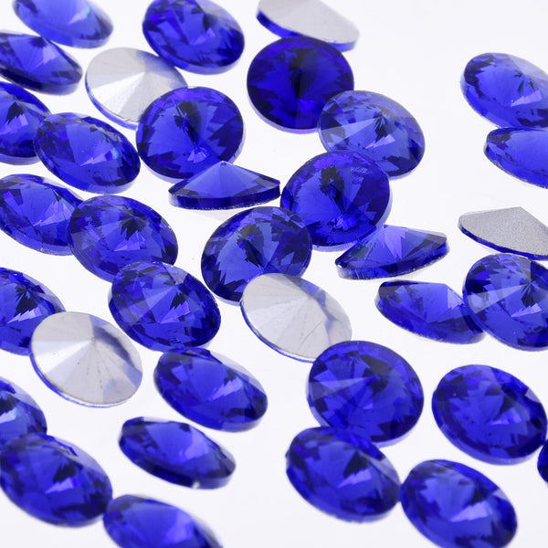 6mm Pointed Back Rhinestone glass crystals beads First Quality Crystal Handmade Satellite stone light blue 50pcs 10181552