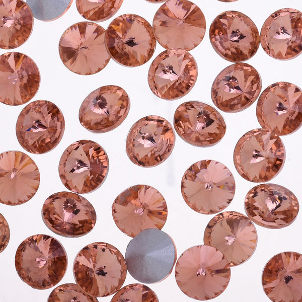10mm Pointed Back High Quality Rhinestone Round point crystal Rhinestone Crystal Wedding Accessories pink 50pcs 10181754