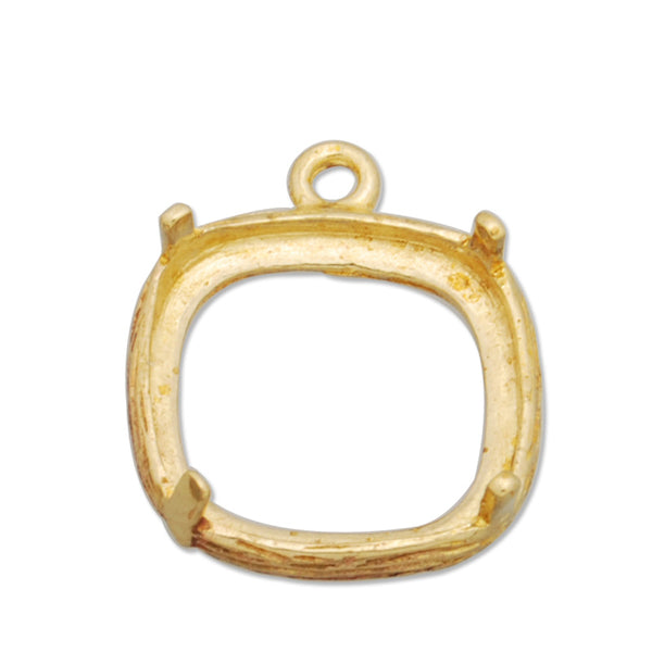 11*11MM Copper gemstone connector,raw brass,charms bezel,sold 20pcs per lot