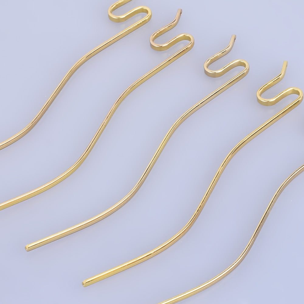 135mm Iron Snake Hair Stick Hair Pin Hair Clip Hair Stick minimalist modern Hair Accessory hair jewelry gold 10pcs