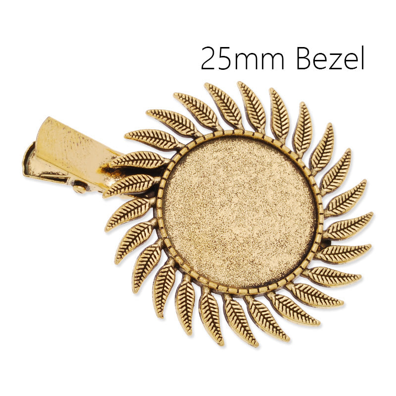 25mm anqitue gold plated haip clip,hairpin,hair clip blank,zinc alloy,lead and nickle free,sold by 10pcs/lot