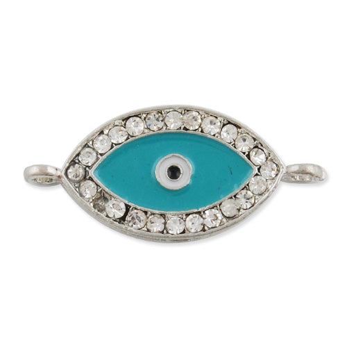 33*15 MM EYE EVIL,Blue,Suit For Making Bracelet,Sold 10 PCS Package