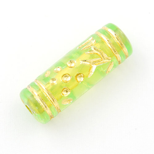 8.5*25 MM Silver Line Plastic Beads,Sold per pkg of 370 PCS