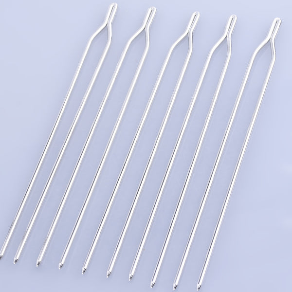 125mm Brass Y Hairpin Hair Fork Prom Hair Pins Hair Pin Stick Head Pattern Wedding Hair Accessories Nickel 10pcs