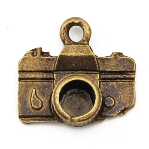 15*14mm Vintage antique bronze Zinc alloy Charms,camera,sold 200 pcs per pkg