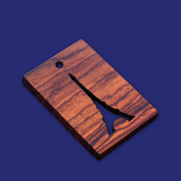 1 Rectangular frame tower 34.5x24x4mm wooden pendant Resin Setting Blanks handmade wood resin jewelry