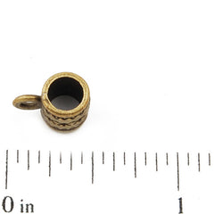 8*6.5mm Vintage antique bronze Zinc alloy Bails,tube,sold 200 pcs per pkg
