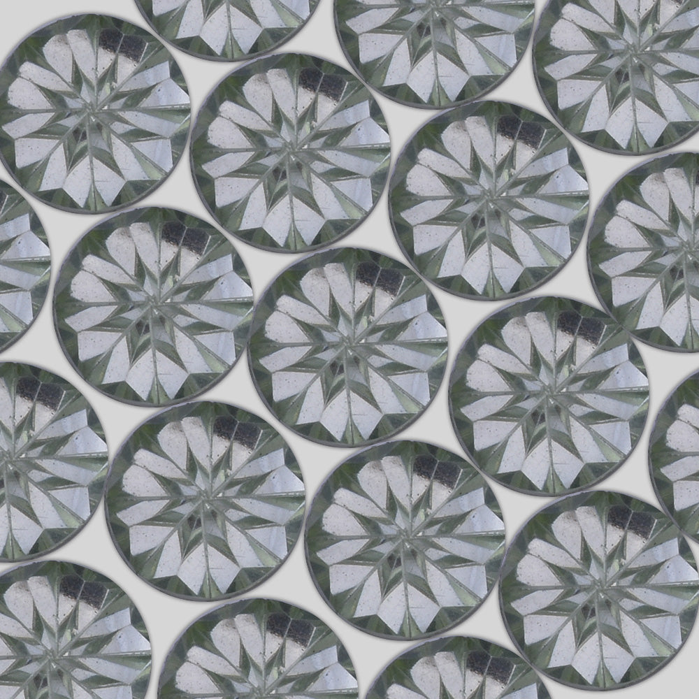 12mm Round Druzy Resin Embellishment Cabochons Prism Cabochons Glitter Cabochons light green 50pcs