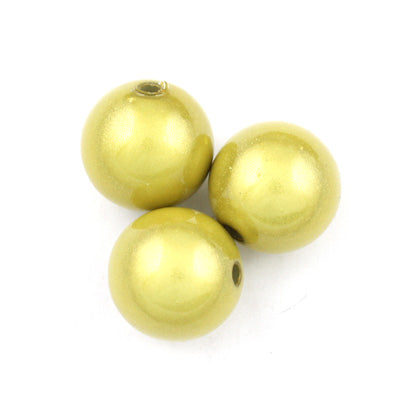 Top Quality 8mm Round Miracle Beads,Light Yellow,Sold per pkg of about 2000 Pcs