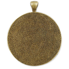 20  Antique Bronze Round Zinc Alloy Cameo Cabochon Base Setting Pendants;fit 38mm cabochon