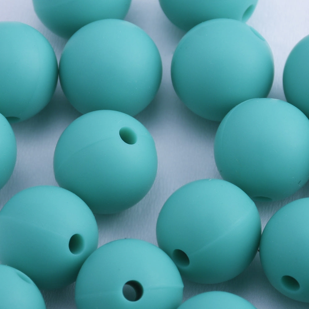 12mm Round Bulk Silicone Teething Beads Bulk Silicone Beads Wholesale DIY Silicone Bead Supplies dark blue 20pcs