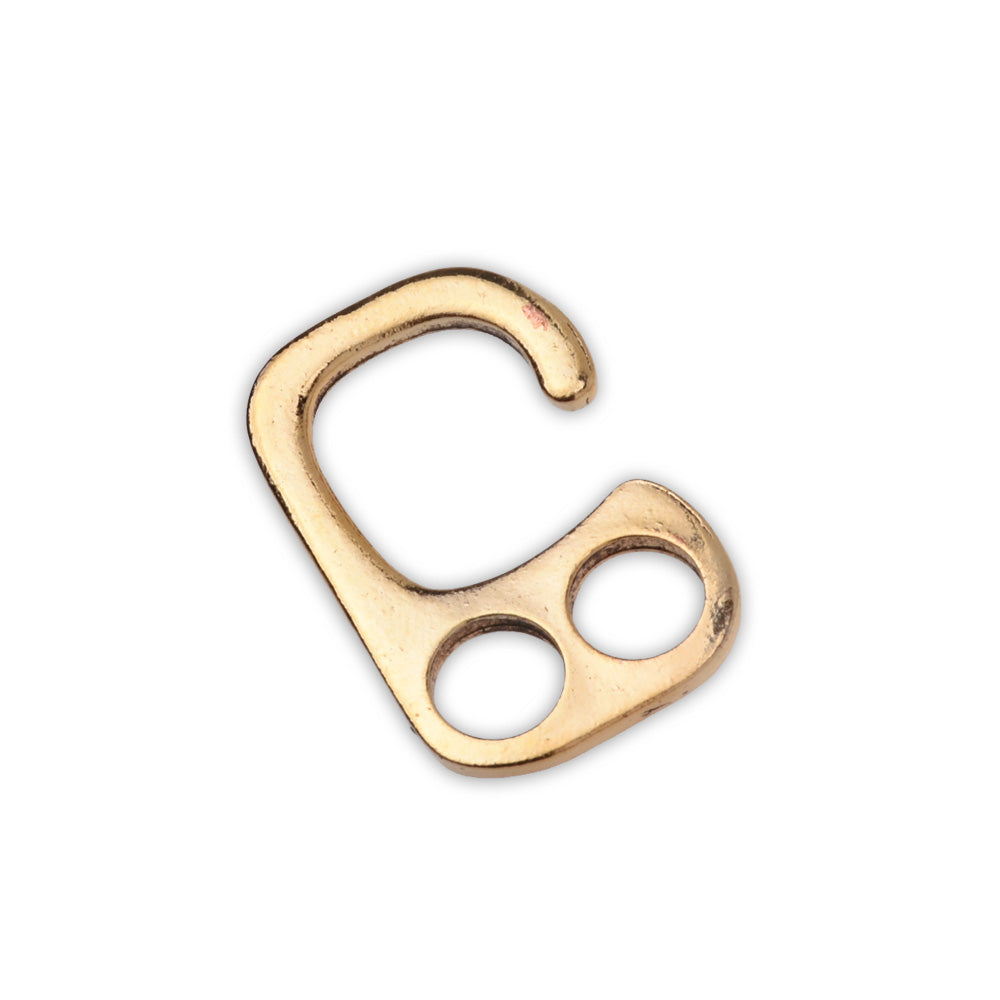 Gold  Hook Clasps for Leather Bracelet 26x17mm. Hook Clasps Leather Bracelet Findings