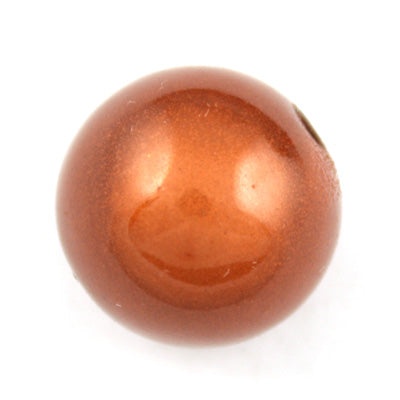 Top Quality 25mm Round Miracle Beads,Cinnamon,Sold per pkg of about 60 Pcs