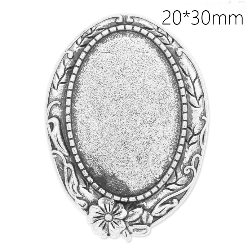 20x30mm anqitue silver plated oval brooch blank,brooch bezel,arabesquitic around,zinc alloy,lead and nickle free,sold by 10pcs/lot