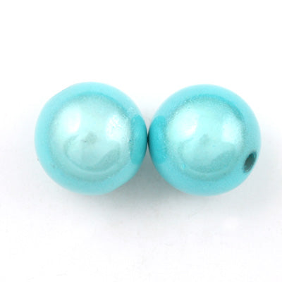 Top Quality 14mm Round Miracle Beads,Sapphire,Sold per pkg of about 350 Pcs