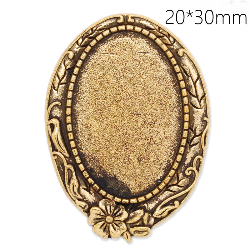 20x30mm anqitue gold plated oval brooch blank,brooch bezel,arabesquitic around,zinc alloy,lead and nickle free,sold by 10pcs/lot