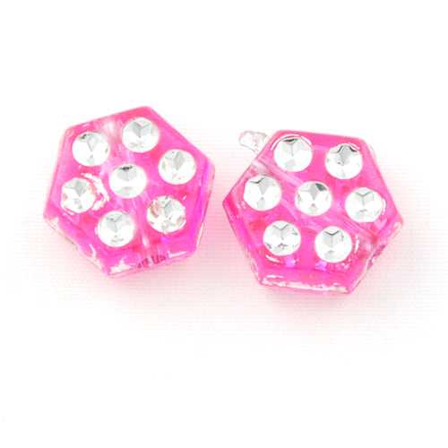 5*8 MM Plastic Beads with diamond,Sold per pkg of 2200 PCS