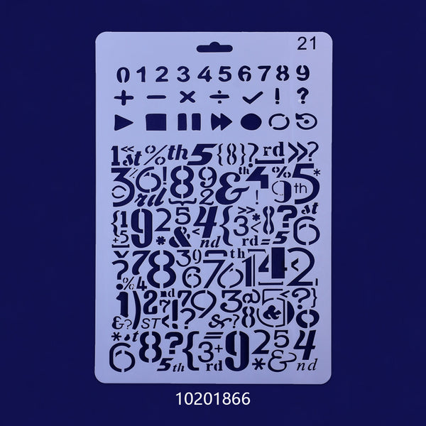 25*4.7cm Mylar Stencils Plastic stencil Reusable Mylar Stencils Planner and Craft Projects digital Bullet Craft Stencil 1pcs 10201866