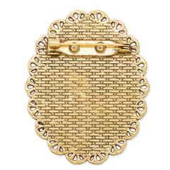 30x40mm anqitue gold plated oval brooch blank,brooch bezel,arabesquitic around,zinc alloy,lead and nickle free,sold by 10pcs/lot