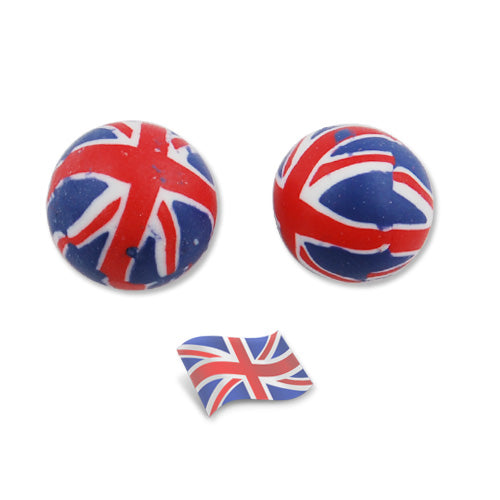 12MM Round UK Flag Beads,Sold 200PCS Per Package