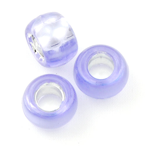 6*9 MM Silver Lined Hole Plastic Beads,Sold per one package of 1800 PCS