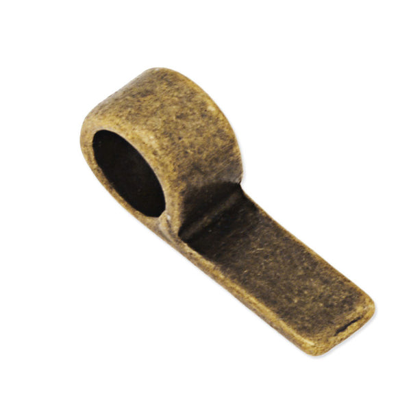 17x5mm Vintage rectangle Bails,Match Glue On Pendant Bails for Jewelry,Zinc Alloy Filled,Antique Bronze Plated,50pcs/lot