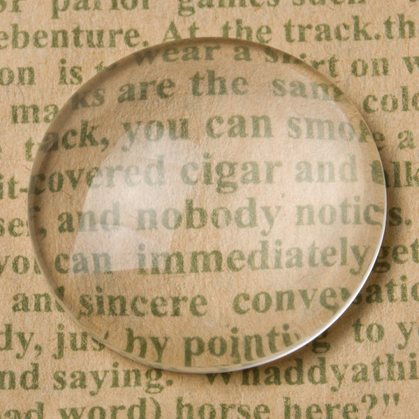 27MM Round Flat Back clear Crystal glass Cabochon,Top quality,Thick is about 8.5mm,Sold 50pcs per lot