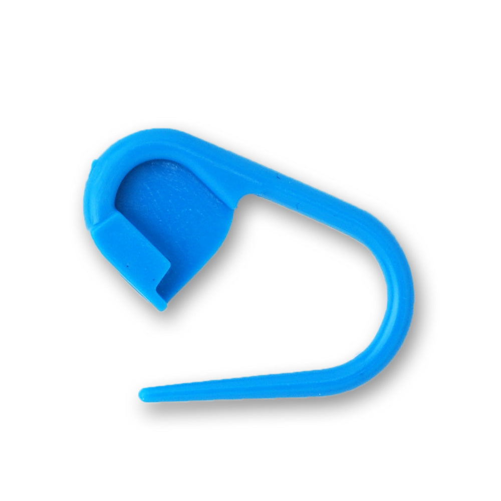 50 Plastic Safety Pins Charms Cupcake Picks Baby Shower Mini Safety Pins Deep Blue