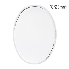 Brooch With 18x25MM Oval Bezel,Silver plated,brass filled,20pcs/lot