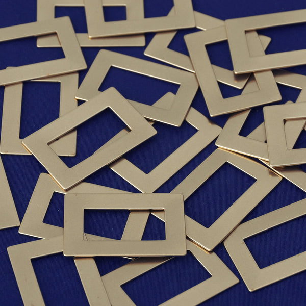 20pcs about 1"*1 1/2" tibetara® Brass Rectangle Washer Stamping Blanks Fantastic Shine 18 Gauges DIY Stamping Blanks Jewelry