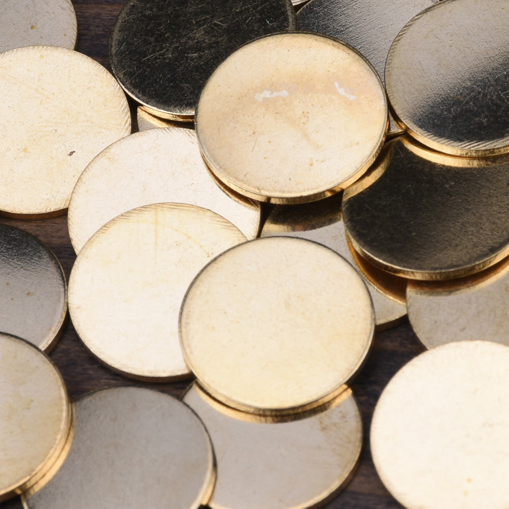 about 14mm  Nonporous circular sheet brass,Brass Blanks stamping blanks tags,Jewelry Making Discs,Thickness 1 mm,Metal,50pcs/lot