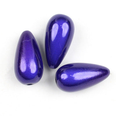 Top Quality 12*23mm Teardrop Miracle Beads,Deep Blue,Sold per pkg of about 310 Pcs