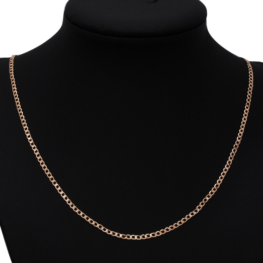 18" 2.3mm Approved Spent KC Gold Flat Necklace Chains Dainty Satellite Chain Ready to Wear,20pcs/lot