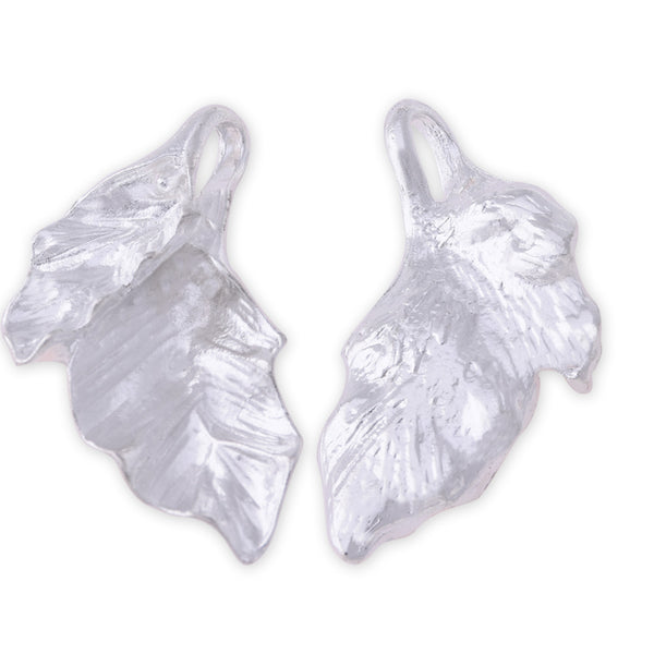 20 Silver 3.1*1.7 cm Charm Alloy Leafs Metal Pendant accessories Jewelry findings Diy Handmade Pendants