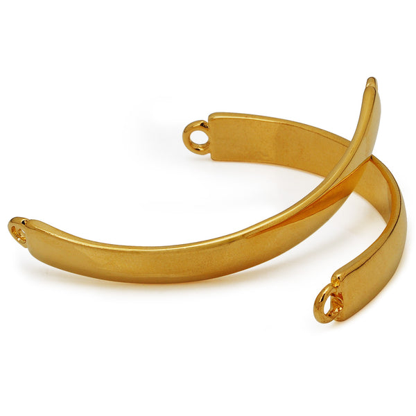 7*54mm Jewelry Bangle Connector,Gold Plated Bracelet Link,curve Suitable for wrist,Easy use,20pcs/lot