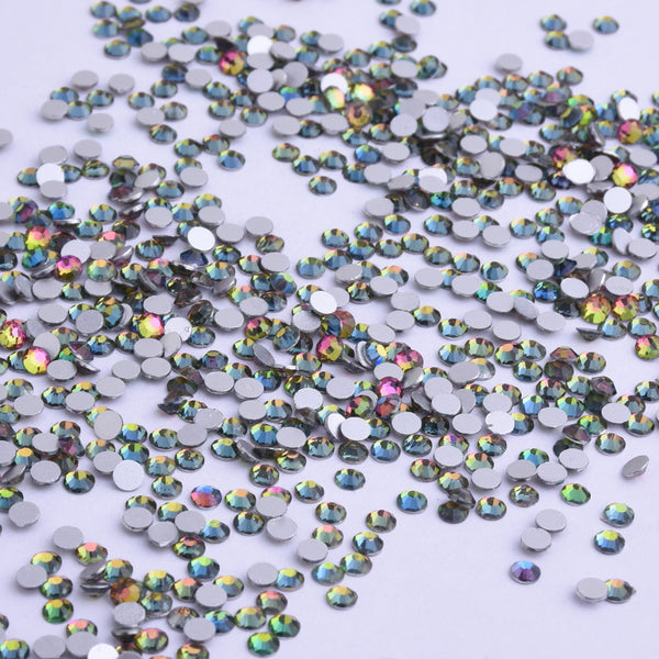 SS3 1440PCS Rainbow colors Non Hot Fix Crystal, Flat Back 3D Rhinestones DIY Phone case Nail art design deco supplies