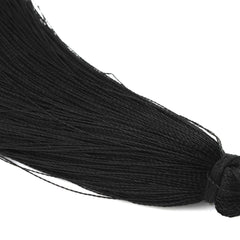8cm Silky Tassels,Handmade Long Jewelry Tassels,Black Fashion Mala Necklace Tassels, 20pcs/lot