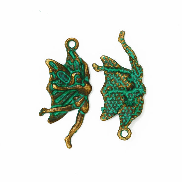 30*13mm Verdigris Patina Charms,Pendant Findings,for Jewelry Making,Prety Girl,Thickness 3mm,sold 20pcs/lot