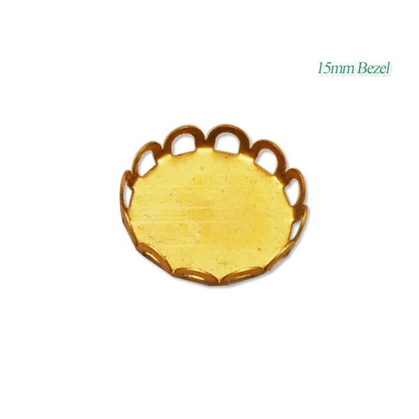 15MM Brass round Chest basin,raw brass,lead and nickle free,sold 50pcs per pkg