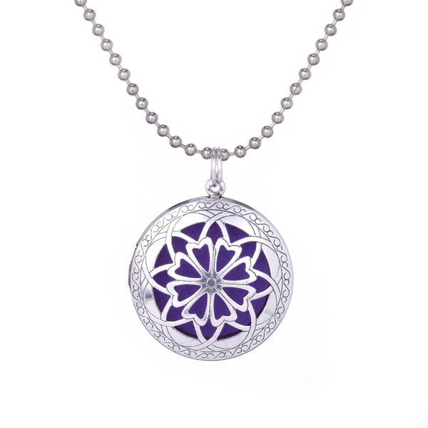 36’’ ball Chain with Lockets Pendants, Perfume Essential Oil Diffuser Locket Necklace 1pcs