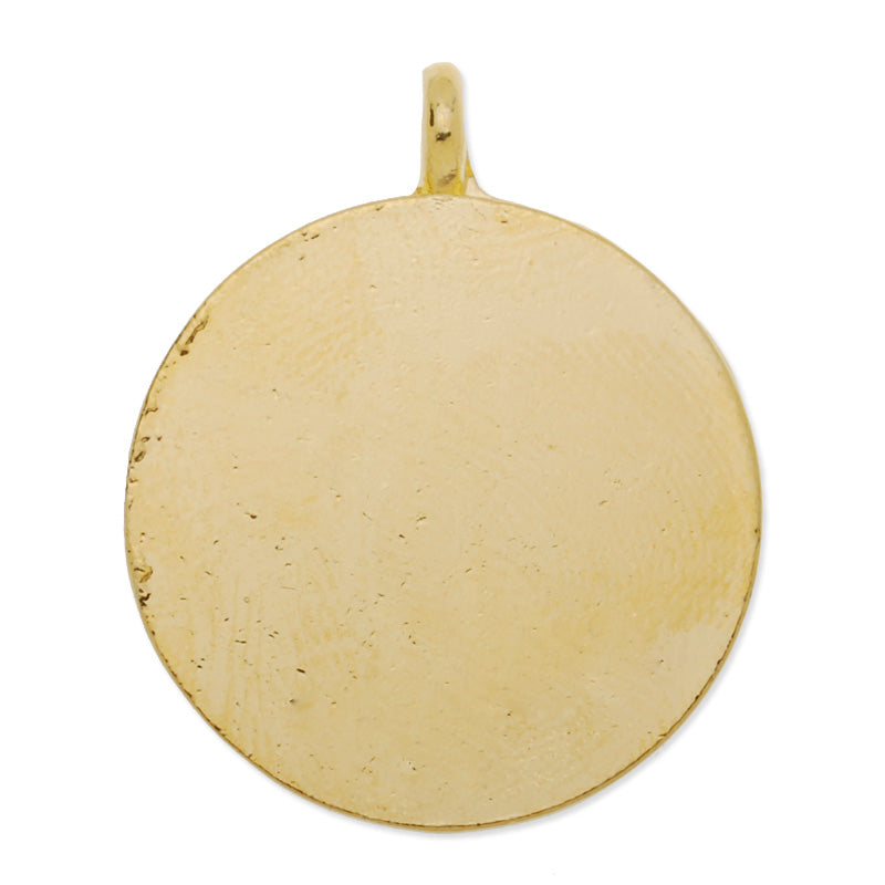 20mm Gold Plated Round Zinc Alloy Cameo Cabochon Base Setting Pendant,cabochon bezel settings, 20 pieces/lot