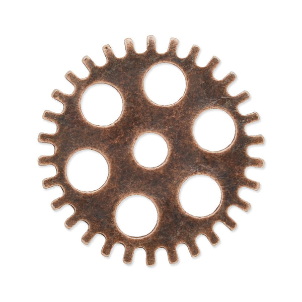 20mm Antique copper Metal Steampunk,Gear Charms Connector for Gear Jewelry,50 picecs/lot
